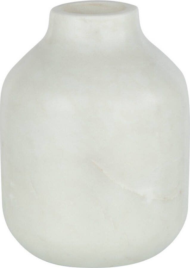 J-Line vaas Fles Marmer steen wit large