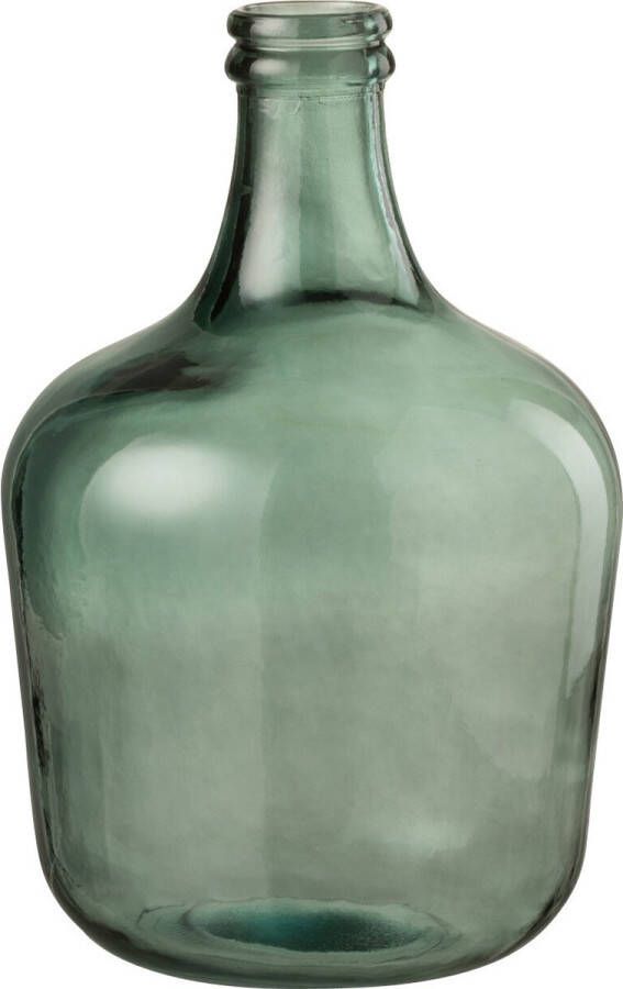 J-Line Vaas Karaf Glas Groen Medium Bloemenvaas 42.50 cm hoog