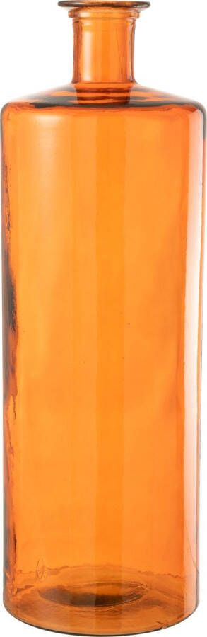 J-Line Vaas Wijd Glas Orange Large Bloemenvaas 74.00 cm hoog