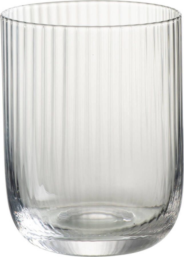 J-Line Kyle glas drinkglas transparant 6 stuks woonaccessoires
