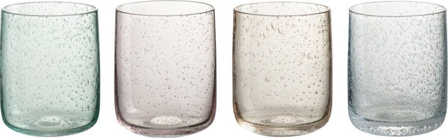 J-Line Yones glas drinkglas mix 4 stuks woonaccessoires