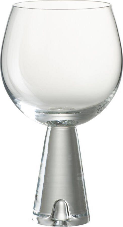 J-Line wijnglas Dean glas transparant 4 stuks