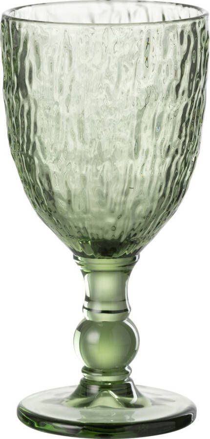 J-Line wijnglas polyresin groen