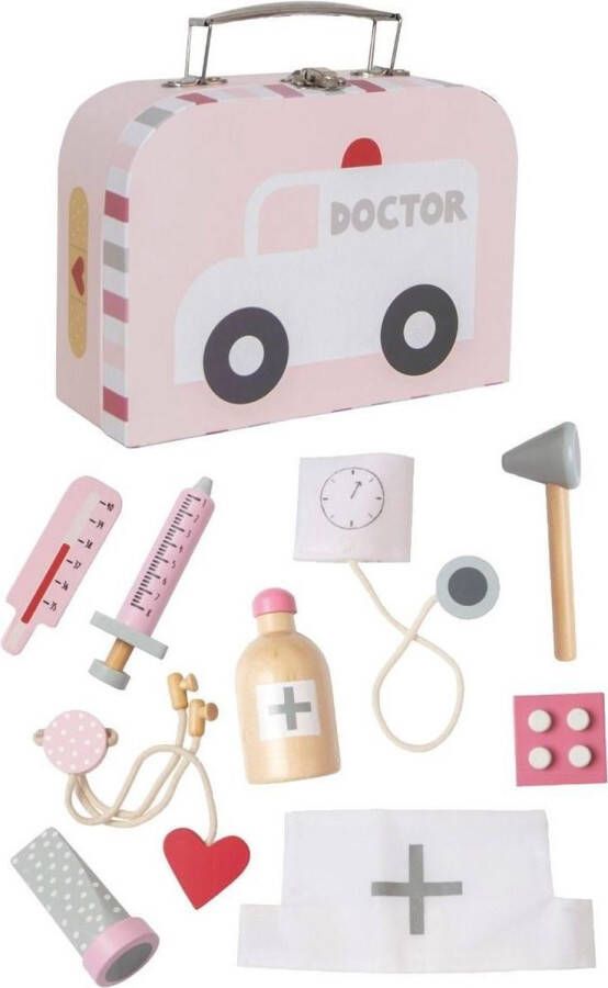 Jabadabado speelgoed JaBaDaBaDo Dokterskoffer met Accessoires Roze