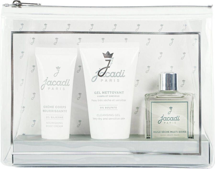 Jacadi Paris Baby Shampoo Wasgel Baby Parfum & Bodycrème Baby- Met Toilettas Kraamcadeau