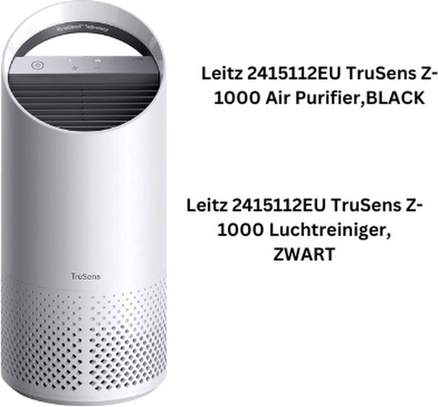 Jacer Z-1000 luchtreiniger met fijnstoffilter stil thuis schone lucht 360 graden bacterien