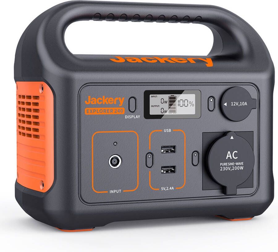 Jackery Explorer 240 Draagbare Powerstation Elektrische gereedschapsaccu 230V Power Station generator