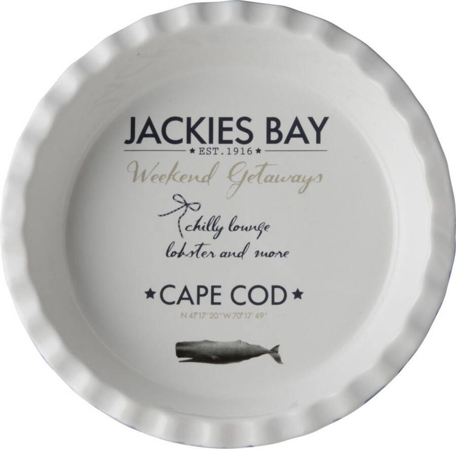 Jackies Bay Blauw wit Ovenschaal 26 5 cm Rond