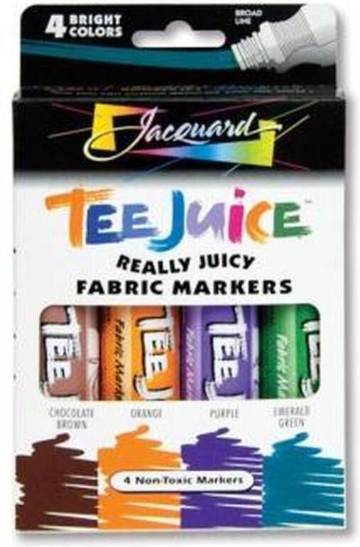 Jacquard Tee Juice Textielstiften Breed Vibrant