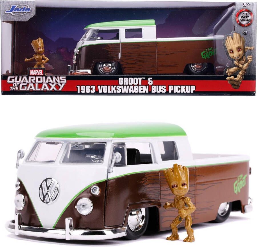 JADA Toys Marvel Groot 1963 Bus Pickup 1:24 Die-cast Vanaf 8 jaar Speelgoedvoertuig