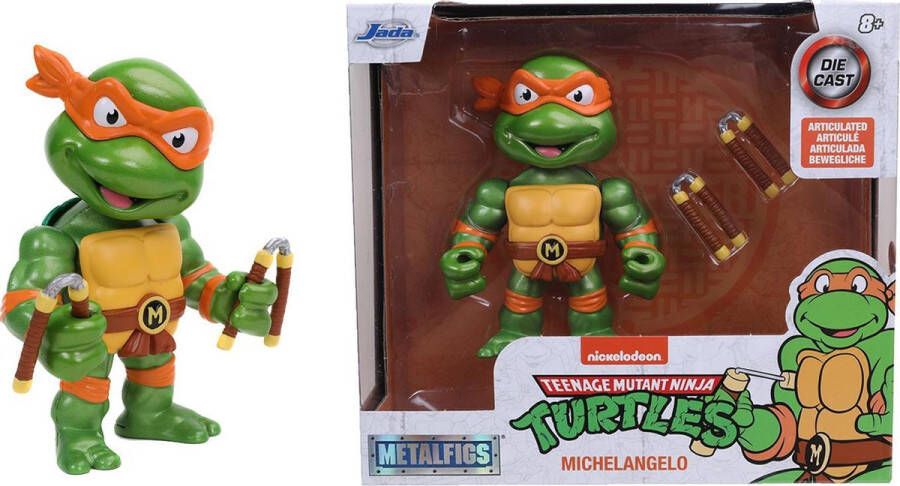 Jada Toys Speelfiguur Turtles Michelangelo -10 Cm Die-cast Groen