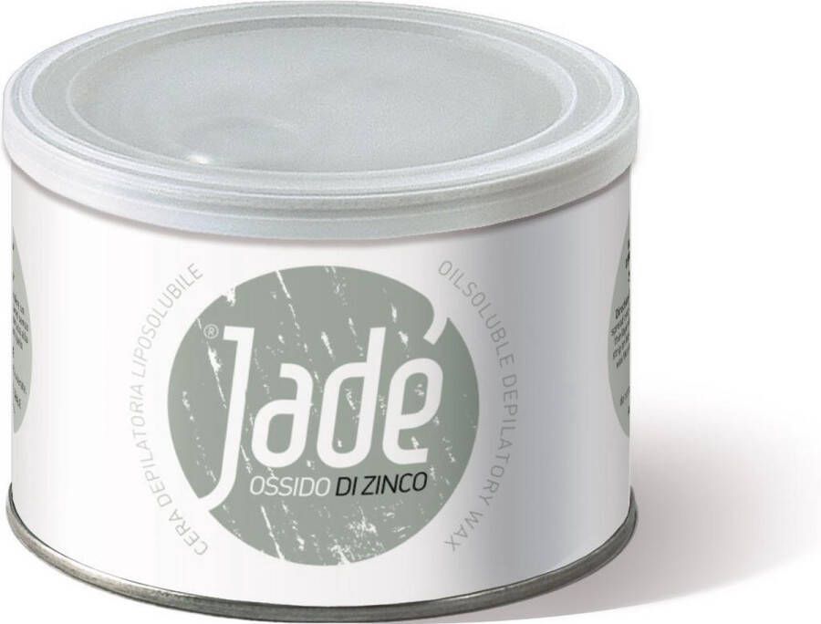 Jade Jadé Striphars voor de man Met zinc oxide en Mica│ ontharingswax voor korte stuggere haargroei│ Hars in blik 400ml │ wax can │stripwax │striphars voor ontharen van het gehele lichaam │400 ml