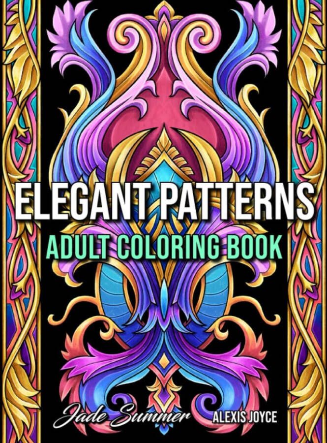 Jade Summer Elegant Patterns Coloring Book Kleurboek voor volwassenen