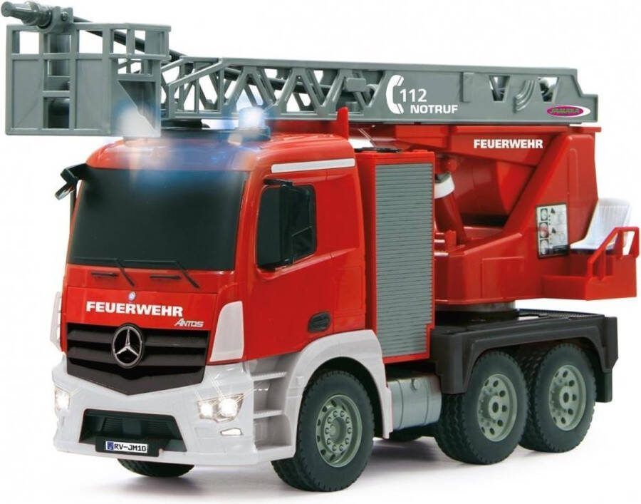 Jamara Brandweerwagen draaibare ladder Mercedes-Benz Antos 1:20 2 4GHz met spray