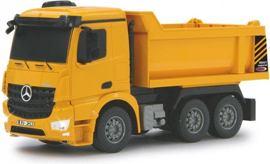 Jamara 1:26 405108 RC Vrachtwagen Mercedes-Benz Arocs Kiepwagen Geel 2 4GHz RC Model Kant en Klaar