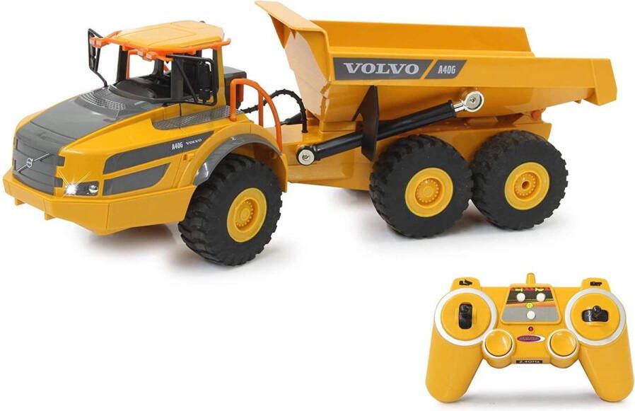 Jamara Knikdumper Rc Volvo A40g 39 5 X 13 2 Cm Rubber Geel