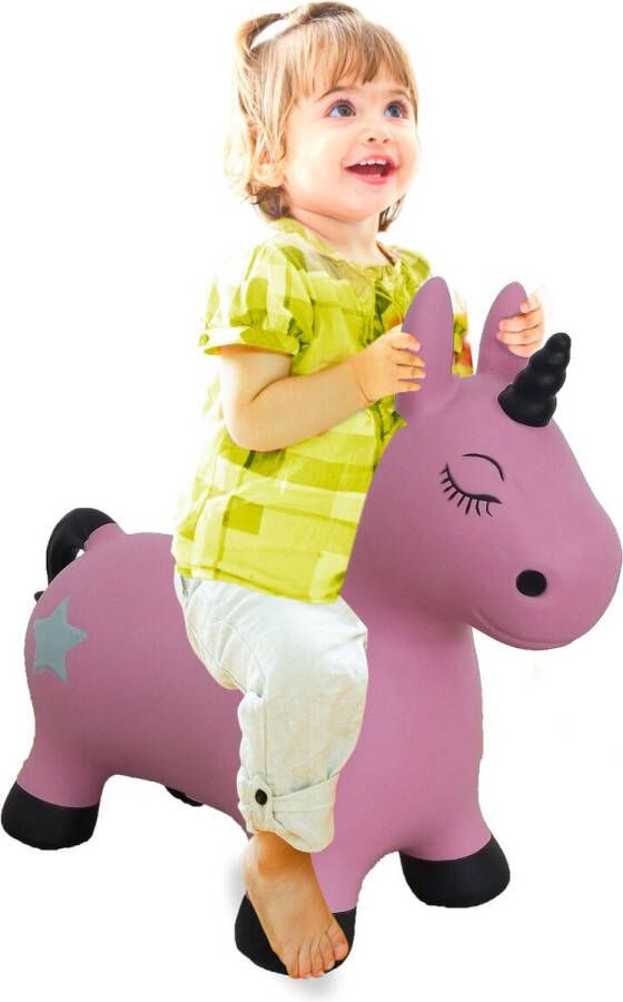 Jamara Bouncing Animal Unicorn pink with pump