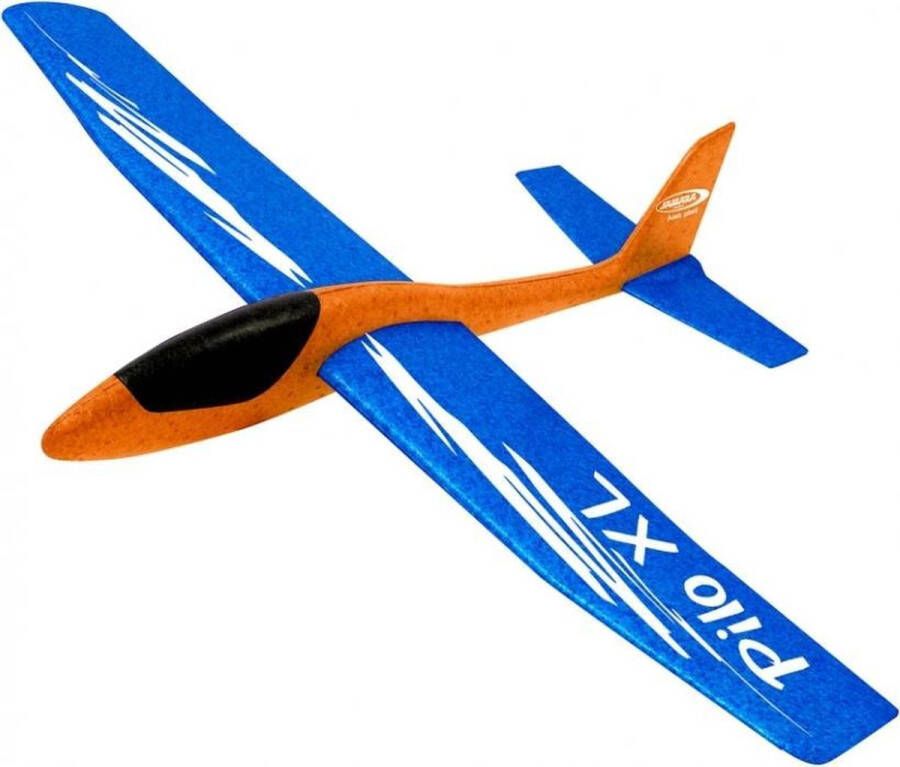 Jamara Werpvliegtuig Pilo Xl Junior 68 Cm Schuim Oranje blauw