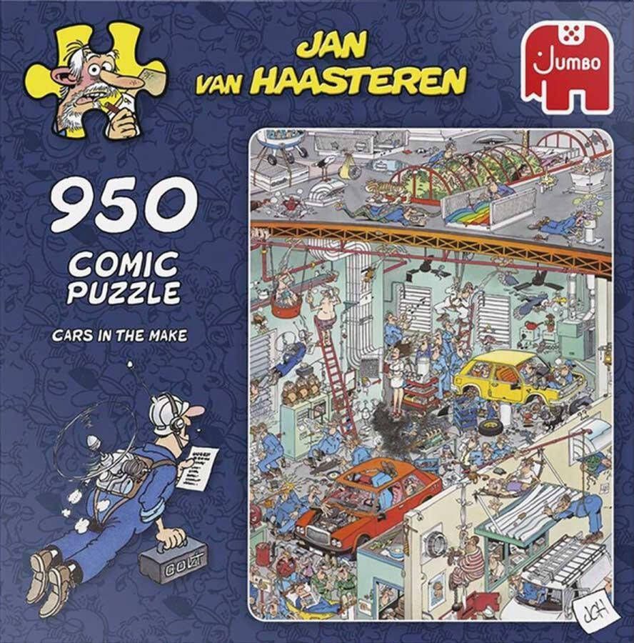 Jan van Haasteren Cars In The Make puzzel 950 stukjes