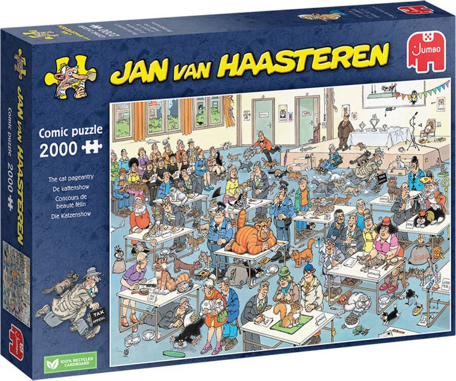 Jan van Haasteren De Kattenshow 2000 stukjes puzzel Legpuzzel