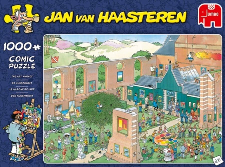 Jumbo legpuzzel Jan van Haasteren The Art Market 1000 stukjes