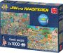 Jan van Haasteren de muziekwinkel en vakantiekriebels legpuzzel 1000 stukjes - Thumbnail 2