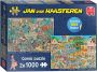 Jan van Haasteren de muziekwinkel en vakantiekriebels legpuzzel 1000 stukjes - Thumbnail 1