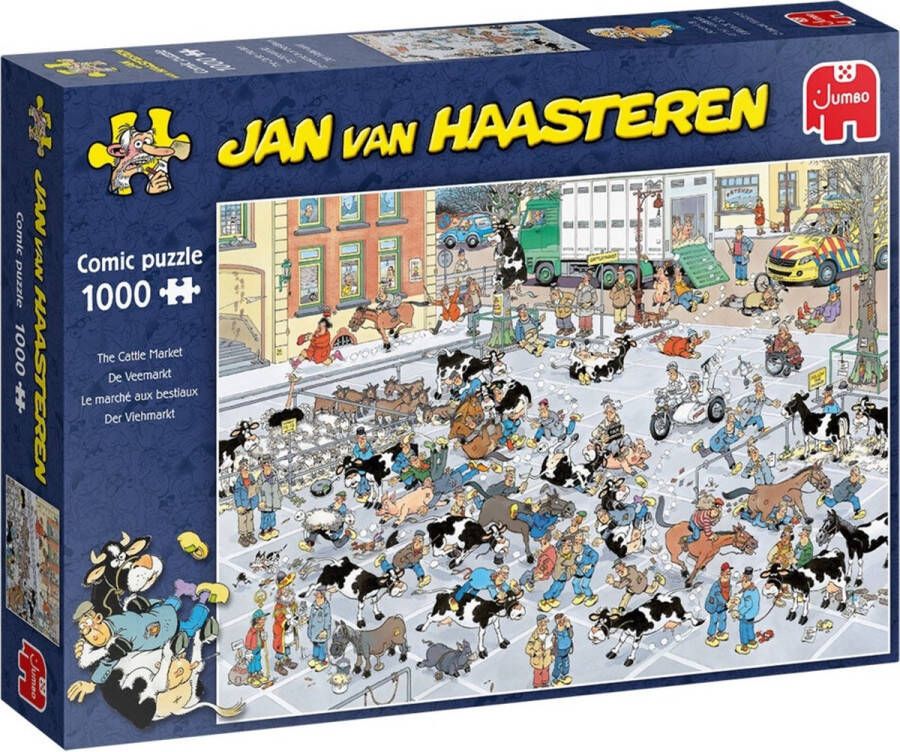 Jan van Haasteren Jumbo puzzel 1000 stukjes De Veemarkt