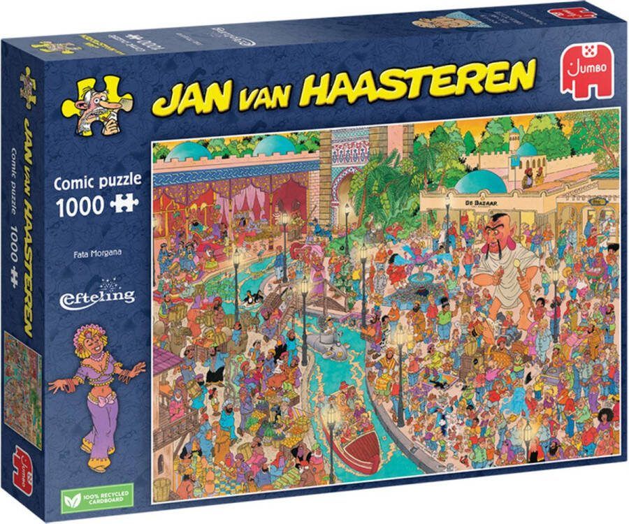 Jumbo Jan van Haasteren Efteling Fata Morgana Puzzel 1000 stukjes Blauw