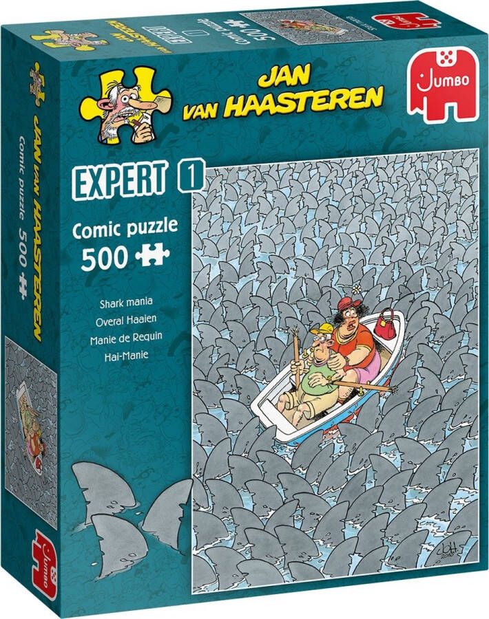 Jan van Haasteren Expert 1 Overal Haaien legpuzzel 500 stukjes