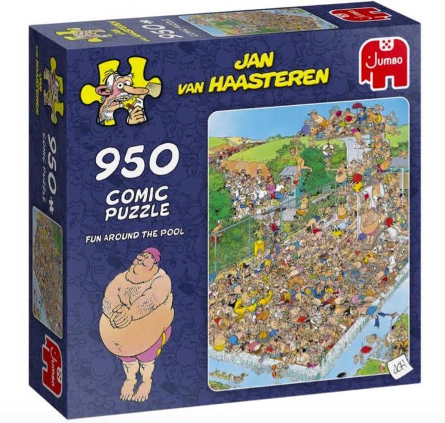 Jan van Haasteren Fun Around the Pool puzzel 950 stukjes