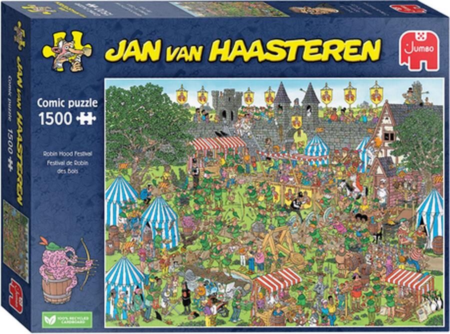 Jan van Haasteren Robin Hood Festival 1500 stukjes Puzzel Legpuzzel