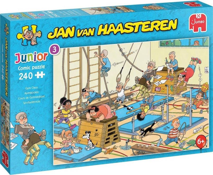 Jan van Haasteren Junior Apenkooien kinderpuzzel 240 stukjes Puzzel