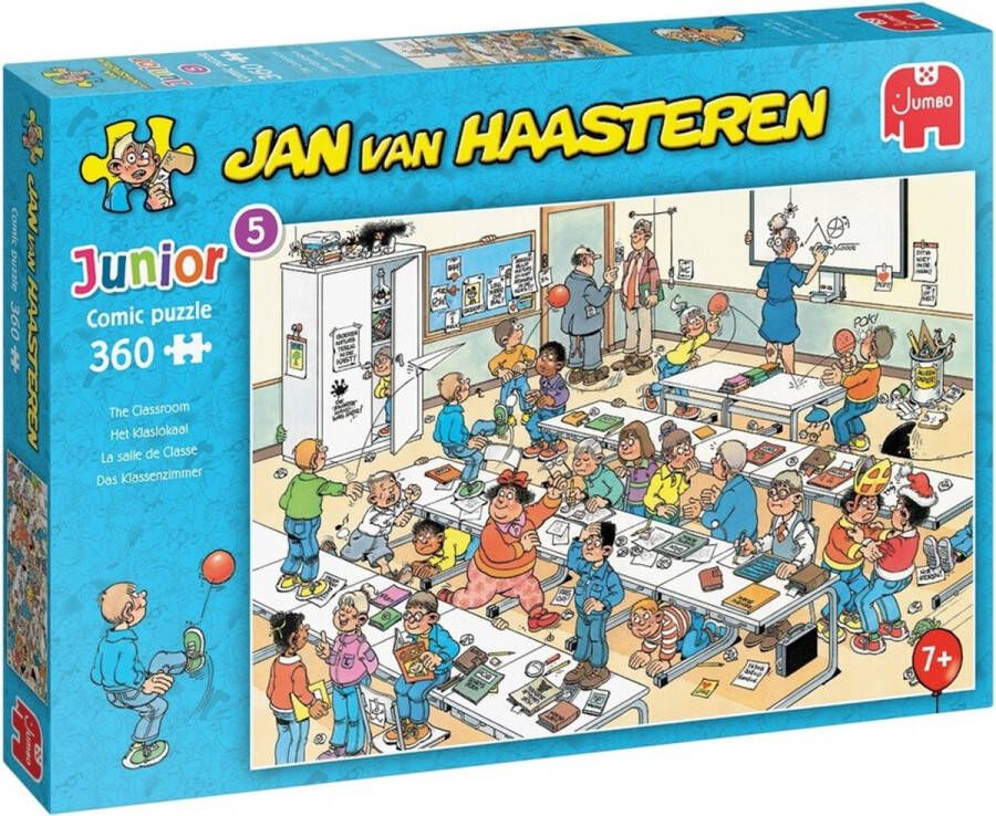 Jan van Haasteren Junior Het Klaslokaal puzzel 360 stukjes Kinderpuzzel