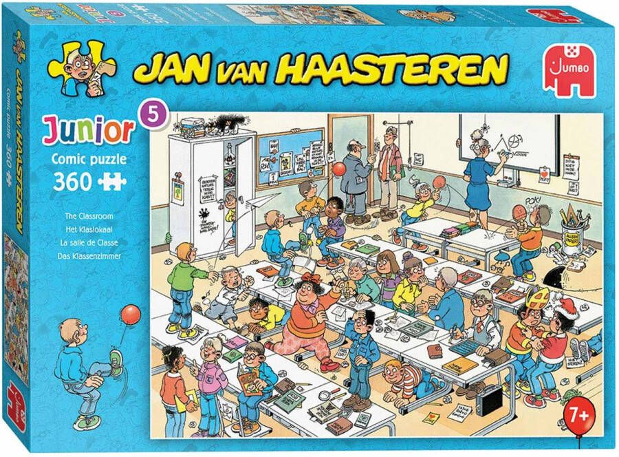 Jan van Haasteren Junior Het Klaslokaal puzzel 360 stukjes Kinderpuzzel