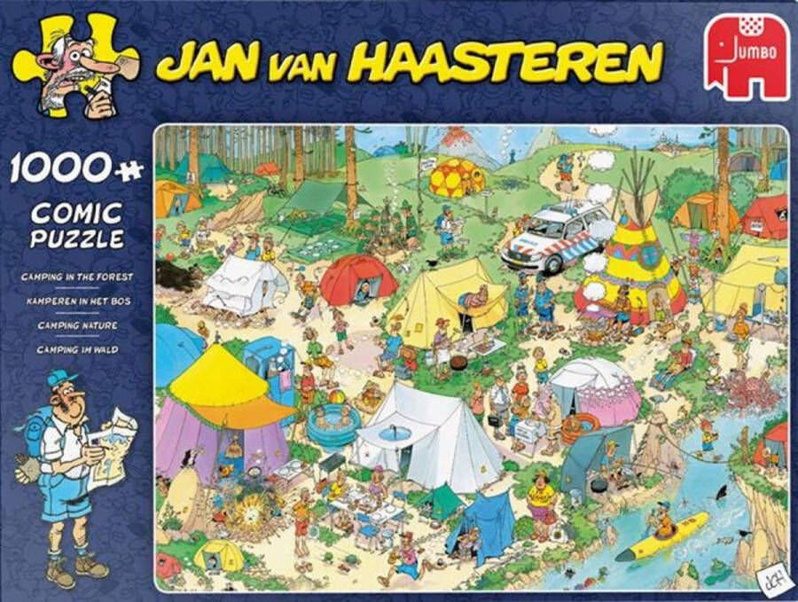 Jan van Haasteren Kamperen in het Bos puzzel 1000 stukjes
