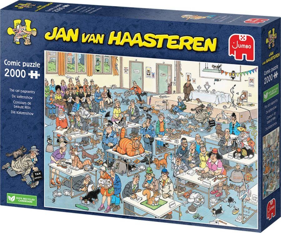 Jan van Haasteren De Kattenshow 2000 stukjes puzzel Legpuzzel