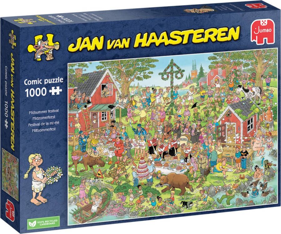 Jumbo puzzel 1000 stukjes Jan van Haasteren midzomerfeest