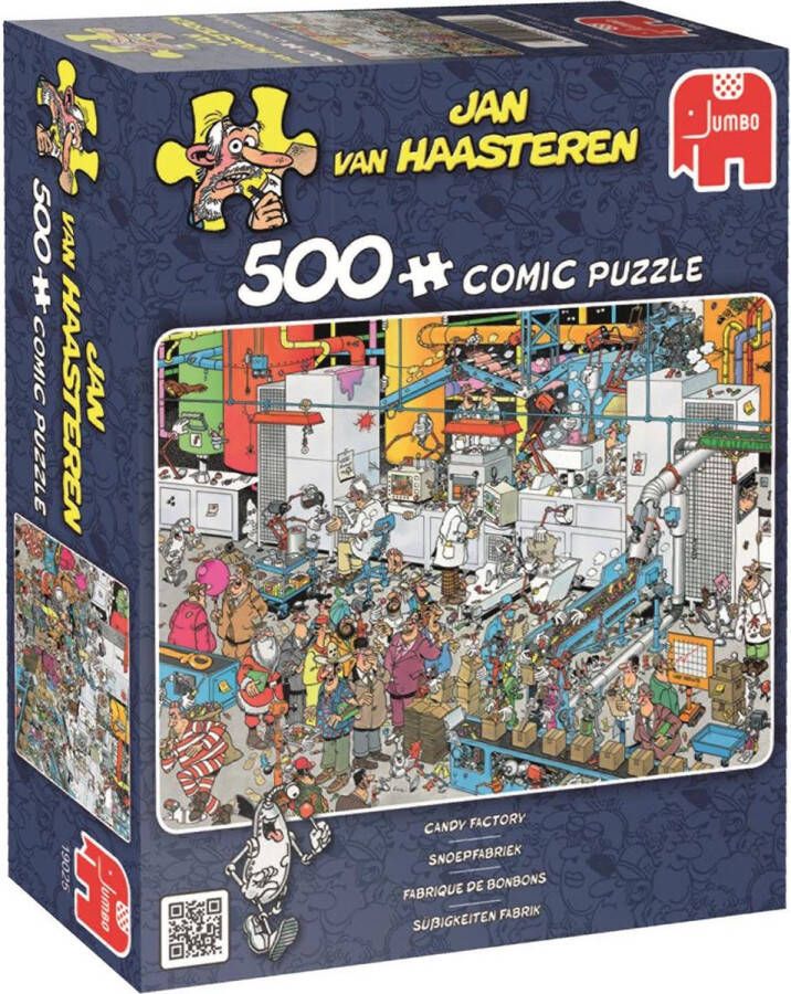 Jumbo puzzel 500 stukjes Jan van Haasteren Snoepfabriek