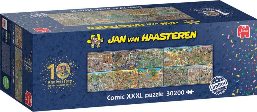 Jan van Haasteren Studio XXXL puzzel- JVH 10 jaar 30200 stukjes