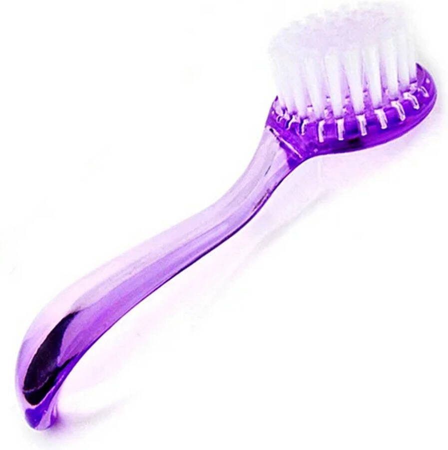 Jana nails Nagelborstel Nagel stof borstel Manicure borstel Fancy nagelborstel Duurzame nagelborstel grijs roze