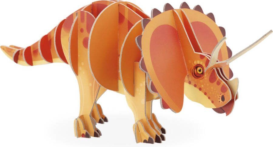 Janod Dino Triceratops 3D Puzzel Bouw Zelf Een 3D Triceratops Dinosaurus! 32 Stukjes Om In Elkaar Te Zetten Zonder Lijm Geschikt Vanaf 5 Jaar