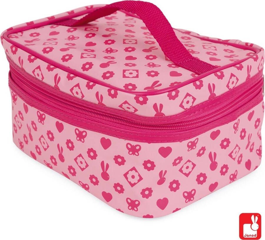 Janod Beautycase Speelgoedmake-up Roze Inclusief accessoires