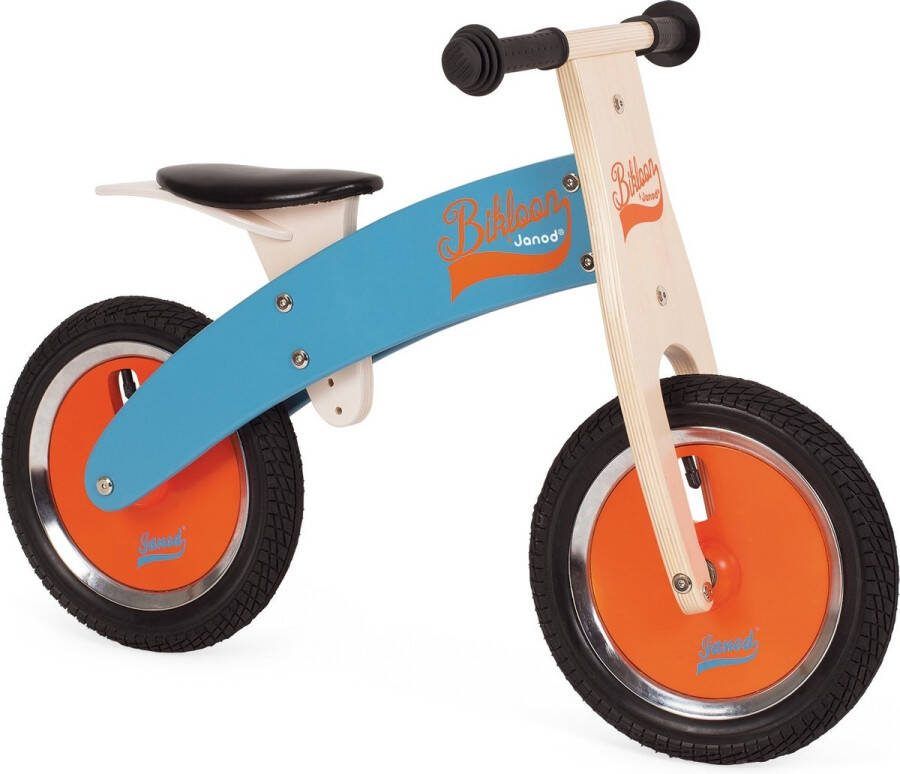 Janod Bikloon loopfiets blauw en oranje