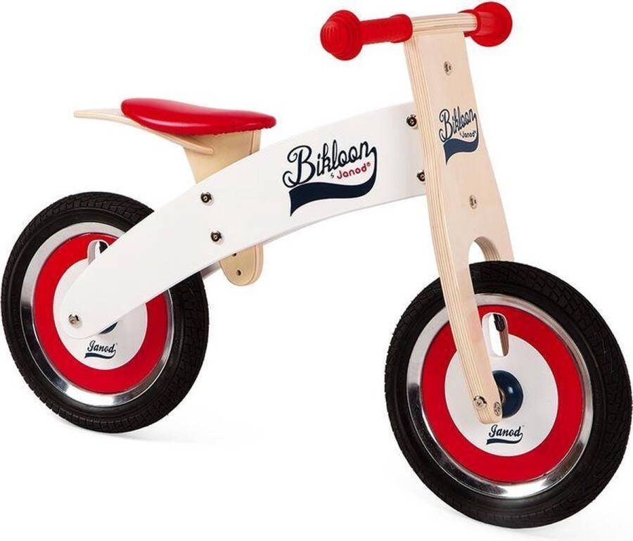 Janod Bikloon loopfiets groot (rood en wit)