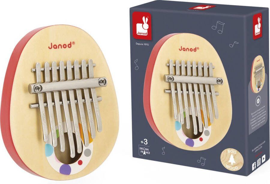 Janod Confetti Kalimba Duimpiano Voor Kleine Muzikanten! Een Zacht En Rustgevend Geluid Dat Het hele Gezin Zal Bekoren Geschikt Vanaf 3 Jaar
