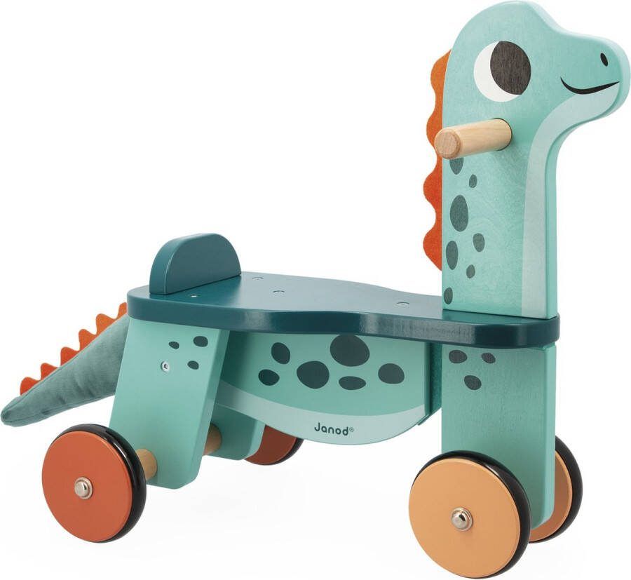 Janod Dino Houten Loopfiets Portosaurus Om Het Evenwicht En Motorische Vaardigheden Te Ontwikkelen De Staart Van De Dinosaurus Is Gemaakt Van Ultrazacht Pluche En Kan Worden Losgemaakt Geschikt Vanaf 12 Maanden