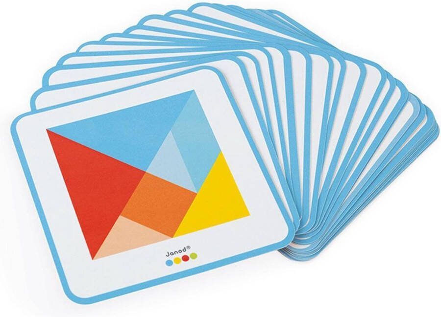 Janod Essentiel Tangram Educatief Spel Om Vormen En Kleuren Te Ontdekken Bevat Veel Figuren Om Na Te Maken De Tangram Heeft 2 Moeilijkheidsniveaus Geschikt Vanaf 2 Jaar