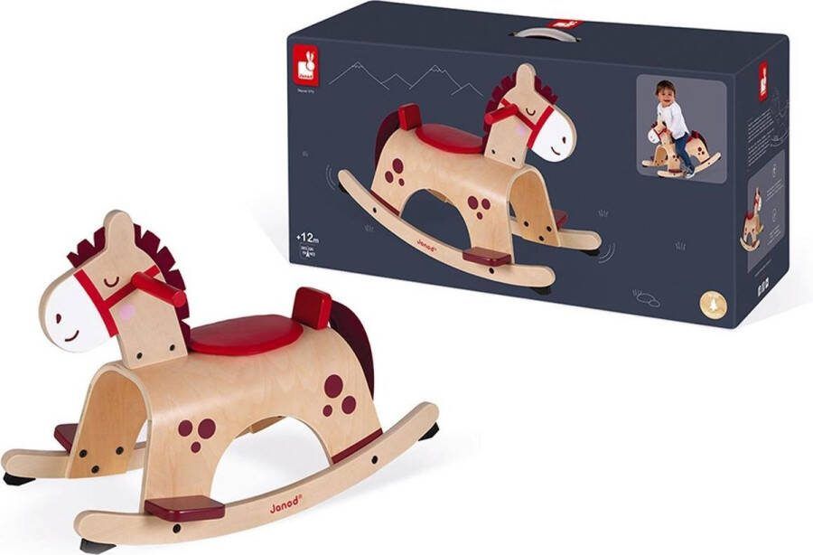 Janod Hobbelpaard Pony Deze Leuke Houten Schommelpony Is Ideaal Voor De Allerkleinsten Het Anti-Kantelsysteem Zorgt Ervoor Dat Uw Kind In Alle Veiligheid Kan Spelen Lange Ritten In Het Vooruitzicht! Geschikt Vanaf 1 Jaar