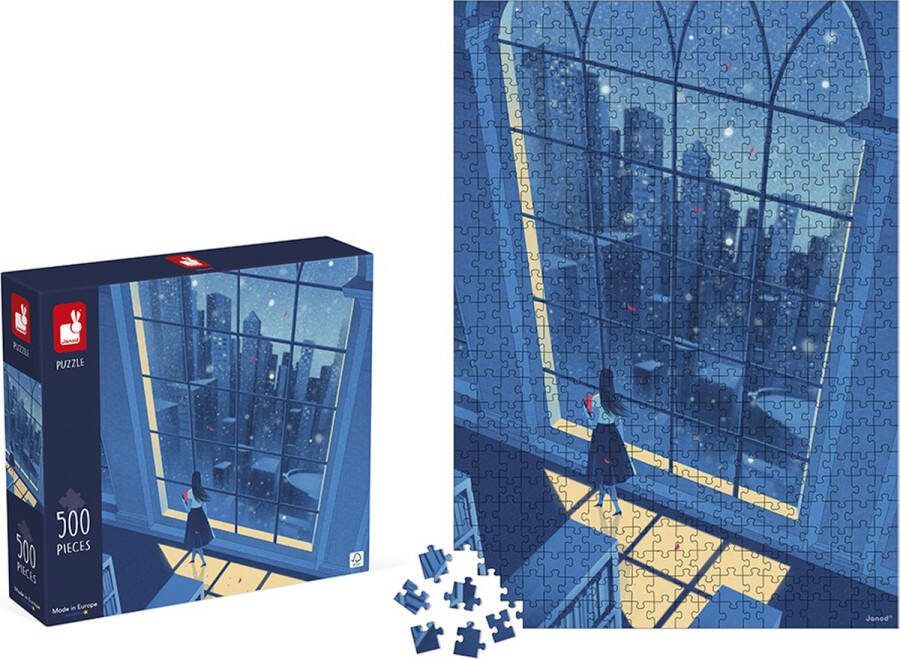 Janod Kidult Puzzel De Blauwe Nacht 500 Stukjes Geschikt Vanaf 8 Jaar